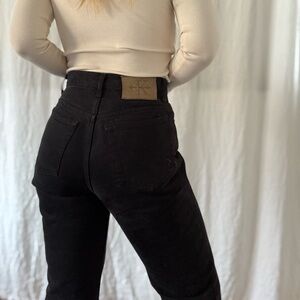 Vintage Calvin Klein classic five pocket jeans rich black